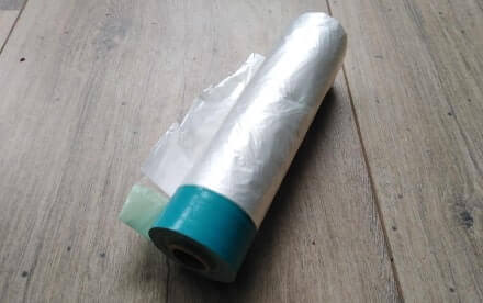 Afplaktape met afdekfolie