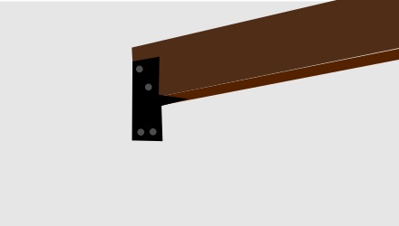 Balkdrager monteren om ligger