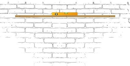  Checken of lat horizontaal loopt met behulp van een waterpas