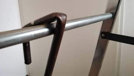 Dakhaak kleine hoek aan ladder
