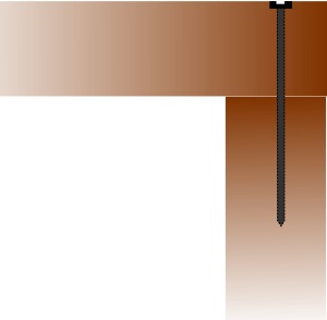 Ligger op staander schroeven
