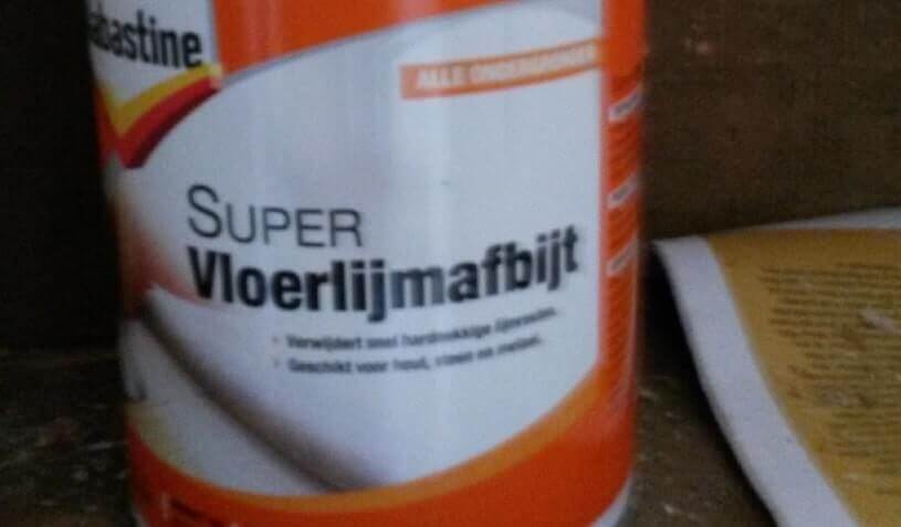 lijm van trap verwijderen