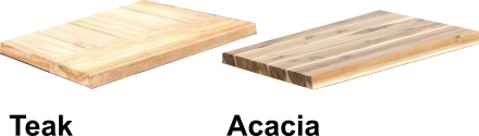 Teak of acacia tuintafel