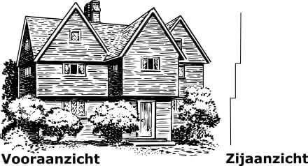 Trap structuur, vocht bij hout weghouden