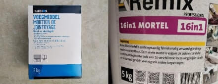 Tuintegels voegen cement