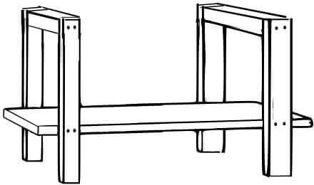 Werkbank zelf maken Stap 1